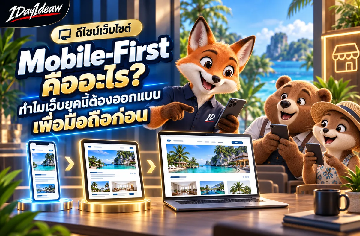Mobile-First คืออะไร? ทำไมเว็บยุคนี้ต้องออกแบบเพื่อมือถือก่อน