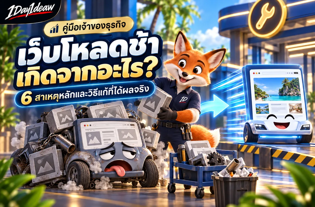 เว็บโหลดช้าเกิดจากอะไร? 6 สาเหตุหลักและวิธีแก้ที่ได้ผลจริง