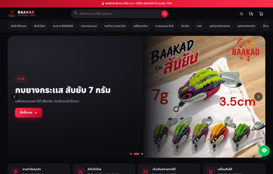 ตัวอย่างเว็บ BAAKAD